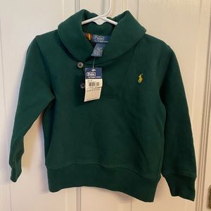 Polo Ralph Lauren Boys Toddler Pullover Sweater Green NWT 3T